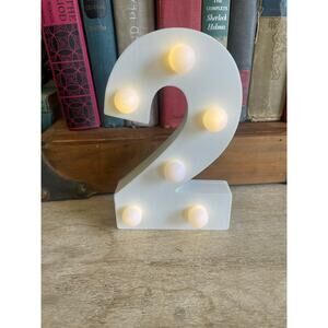 Light up wood number 2